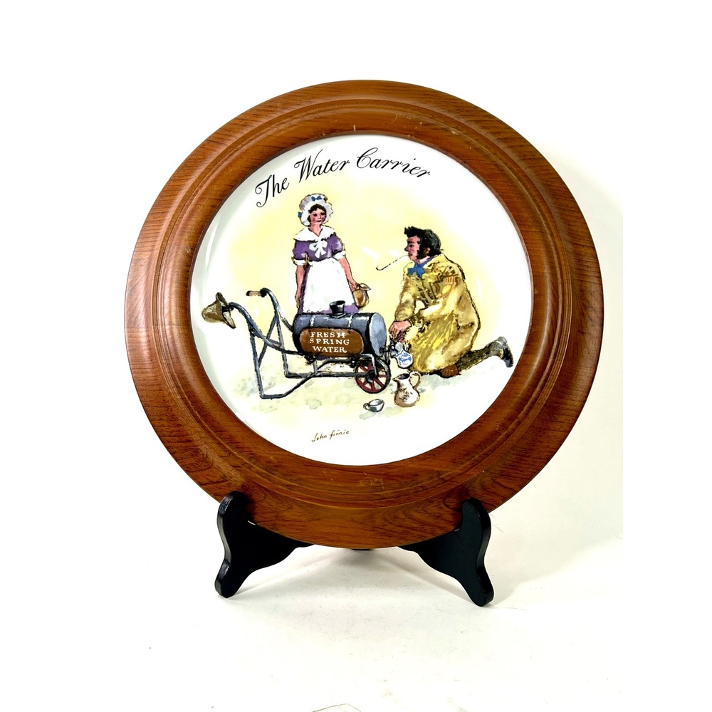 Wedgwood 1986 The Water Carrier John Finnie London Street Sellers Plate Framed